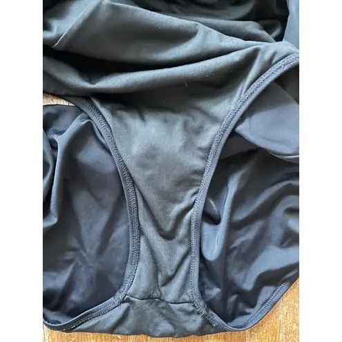 Kiava One Shoulder Black One Piece Swimsuit Strappy Back Cute Swimwear