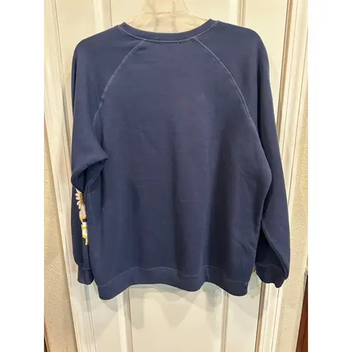 Women's LOVE DAZED Blue "All You Need Is Love" Sweatshirt Plus 3X White