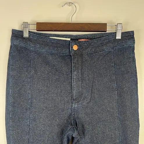 Pilcro Shimmer High-Rise Denim Leggings Gold Metallic Skinny Jean Size 30