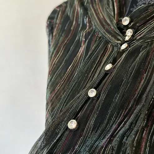 Johnny Was Johnny‎ Was Forever Young Sexy Sheer Metallic Blouse size 2X
