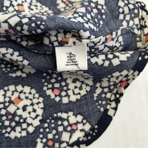 Maeve Anthropologie Women’s Blue Confetti Ball Puff Sleeve Blouse Size 2