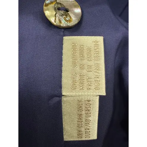 Dana Buchman Blazer Jacket Periwinkle Purple Women's Sz 6 W/ Glass Button