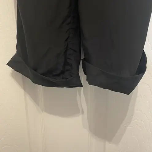 Helmut Lang Helmet Lang 100% Silk Black V-Neck Cap Sleeve Jumpsuit