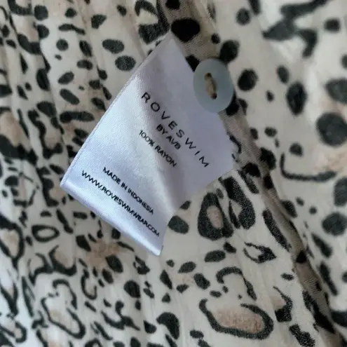 Rove Swim Animal Print Open Side Slit Cover Up Small