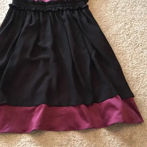 BCBGeneration  Party Cocktail Dress Black And Purple Size 0 BCBG