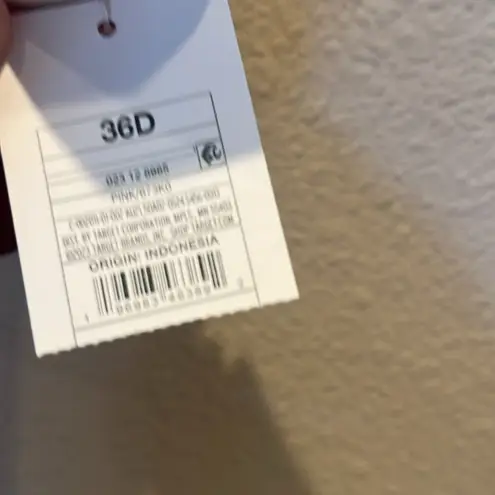 New Auden Women’s Burgundy Wine Unlined Demi Coverage Underwire Bra Size 36D NWT