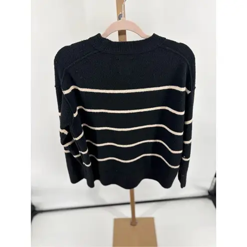 Aerie  unreal black stripe sweater women’s size XS