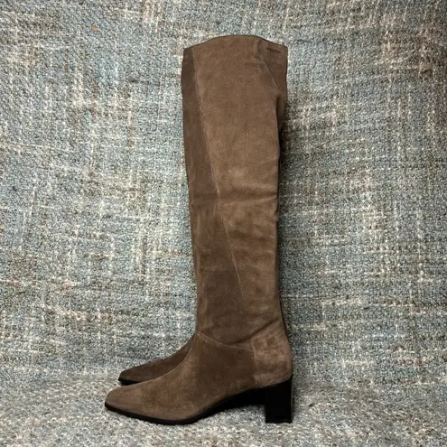 Vagabond Shoemakers Gabi Knee-High Suede Books in Dark Mud