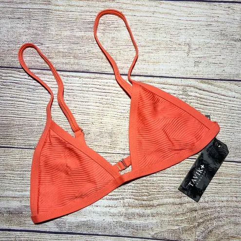 Tavik swim Tavik | Jett Textured Triangle Swim Bikini Top