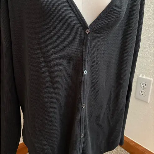 Babaton Aritzia The Group Thermal V-Neck Lounge Cardigan Sweater Women's L