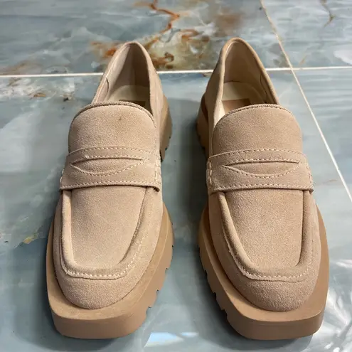 Dolce Vita Womenโs Elias Suede Lug Loafer ~ Size 7.5 ๐๐ Tan