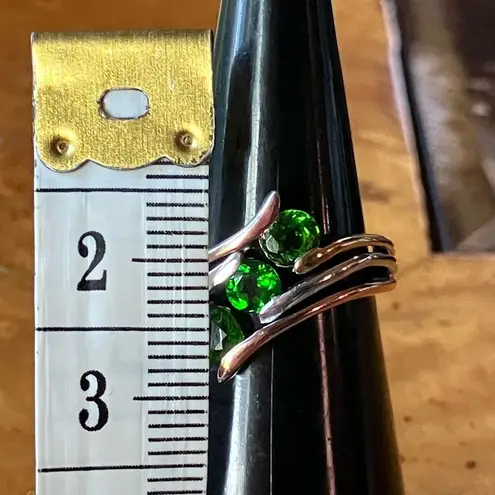 Natural Chrome Diopside Sterling Silver Ring Size 5