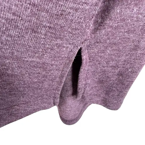 Suzanne Betro Weekend By Susan Betro Purple Crochet Detail Long Bell Sleeve Light Sweater L