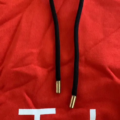 PE Nation red hoodie