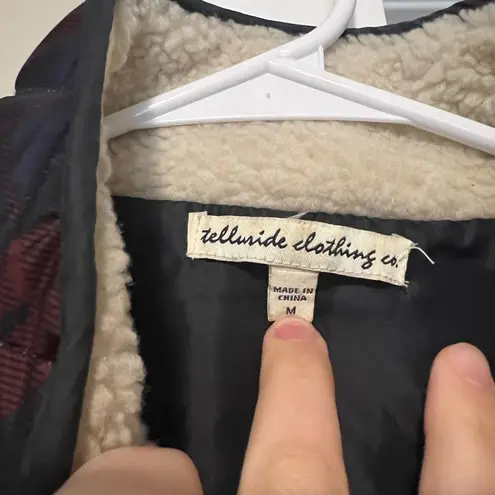 Stylish Women's Quilted Plaid Vest Red Size M