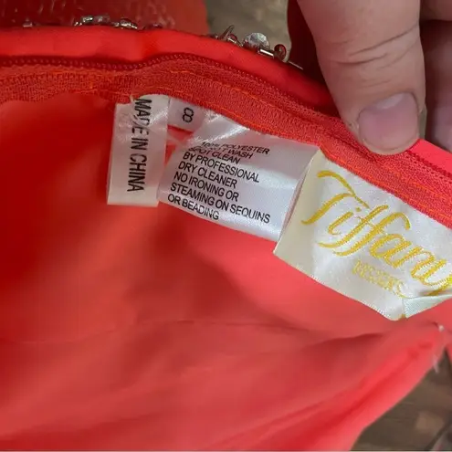 Tiffany Designs Princess Beaded Tulle Halter Prom Quinceanera Gown 8