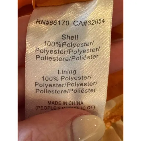 Hutch Anthropologie Skirt Women Small Orange Animal Print Wrap Mini Boho Cottage