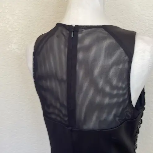 Eliza J Beaded Black Top. Size 8