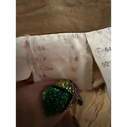 GATTINONI Women's Size 6 US Jacket Fitted Silhouette Wool Knit Sleeves #N5