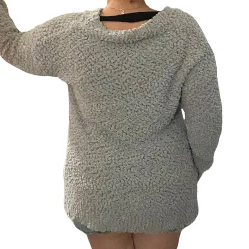 Zenana Premium (M) Cozy Comfy Textured Popcorn Knit Light Weight V-Neck Sweater