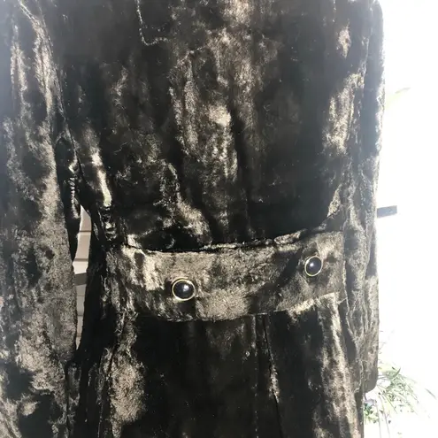 Hens & Kelly vintage 70s Jackie O Peacoat Faux Fur Double