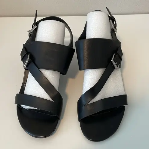 Ralph Lauren Lauren  Florin black chunky heel sandals Sz 10B