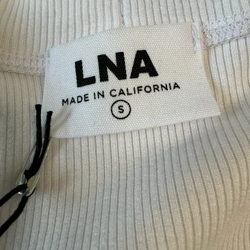 LNA x Revolve Chili Dress in White size Small New with tags Ribbed