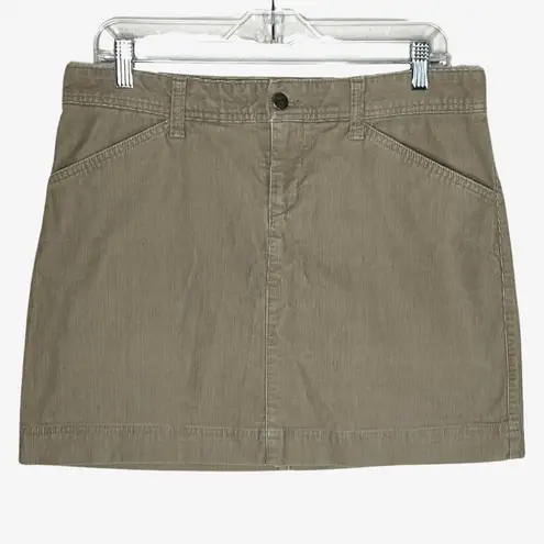 Mountain Hardwear Skirt Womens 8 Tan A-Line Corduroy Mini Skirt Basic Heritage
