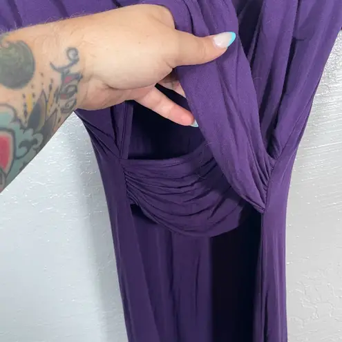 Kindred Bravely Women L Purple The Angelina Ultra Soft Maternity Nursing Dress Size undefined