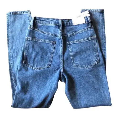 We Wore What NWT The Danielle High Rise Straight Jean in Spring St Hole, 25