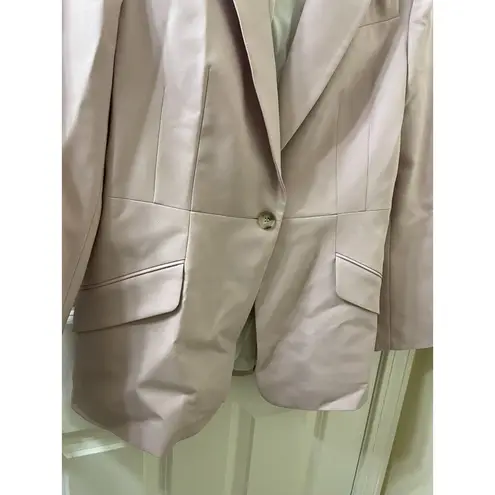 JUIDTH&CHARLES Preppy Office Light Pink Tailored Buttoned Blazer SIZE 10