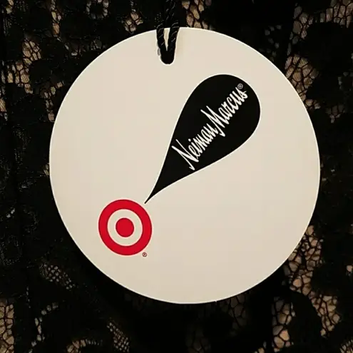 Neiman Marcus Robert Rodriguez Dress Women Size 8 Black Lace Strapless Short