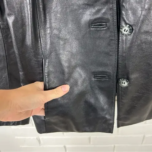 wilson's leather Wilson’s Leather 100% Leather Black Blazer Jacket Size M