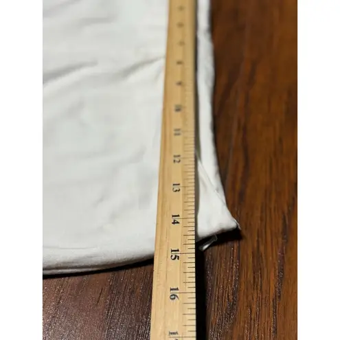 Jones New York Signature Dress Pants Size 4 White Stretch Keyhole Bottom Detail