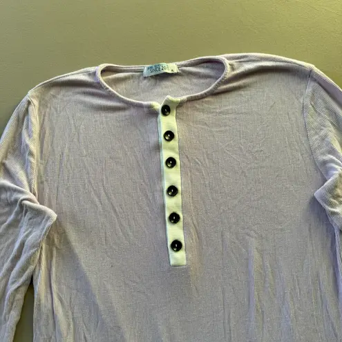 since 2005 Soft Ribbed Henley Top