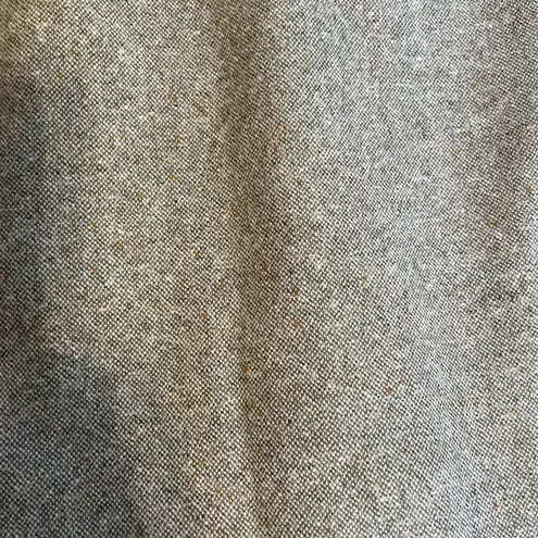 Nina Ricci Wool Tweed Pencil Skirt With Pin Tuck Detail Sz 10 Tan