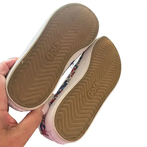 ANTHRO GOLA LIBERTY COASTER FLORAL ROUND TOE SNEAKERS 7 Blue