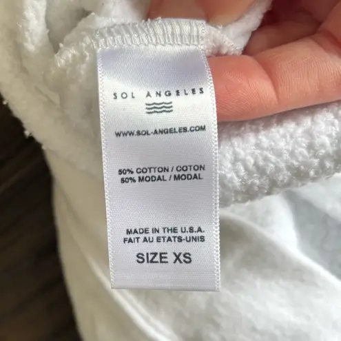 Sol Angeles Color block sweatshirt XS with small flaw