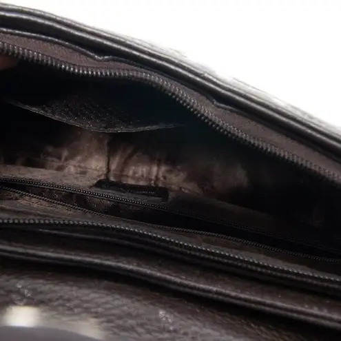 Vintage Dunlop Leather handbag, shoulder bag Brown