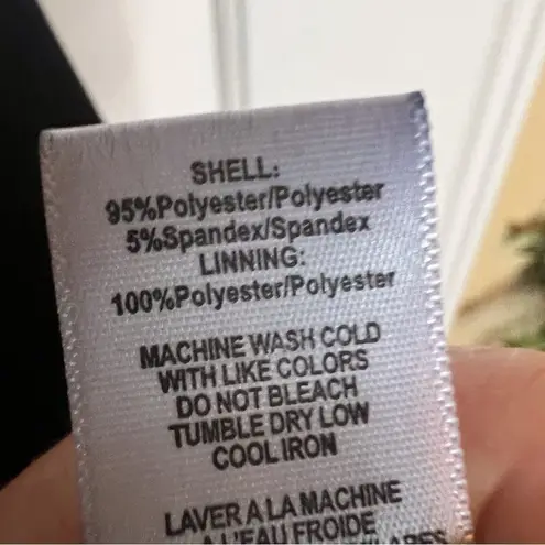 Bishop and Young Cold Shoulder Pencil Dress, Size Small Formal Wear Black Gray