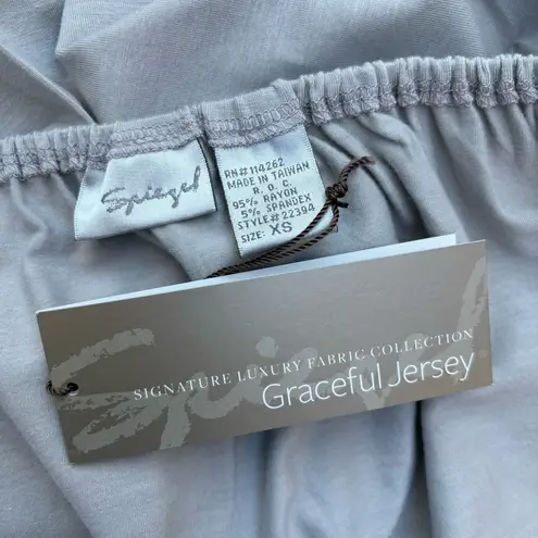 Spiegel signature luxury fabric graceful jersey blouson top XS extra small NWT