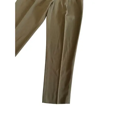 Babaton Olive Brown Pleated Ankle Dress Pants Size 2