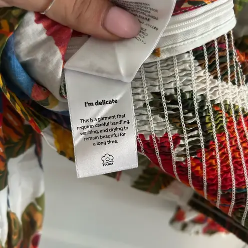 Farm Rio Off White Blouse Forest Birds