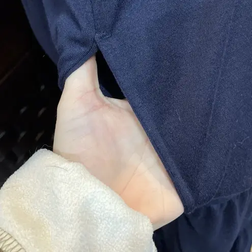 Woman Within Medium 14/16 Maxi Dress Blue Embroidered Floral Boho Cottage Travel