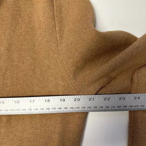 J.CREW Camel Collared Cotton Cardigan, Size Large Tan