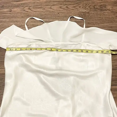 ABS Allen Schwartz NWT A.B.S. By Allen Schwartz Tank Blouse CrissCross Straps in Back White Size 1X