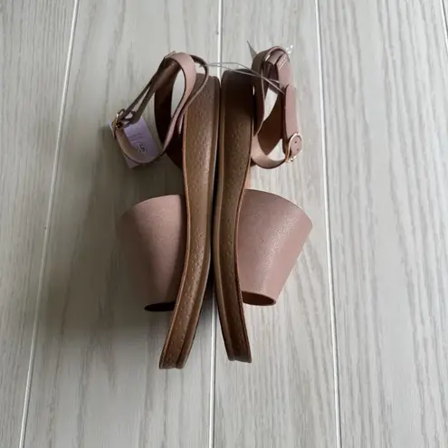 Top Moda Rowen 75 Blush Nubuck Sandals Size 5.5 New