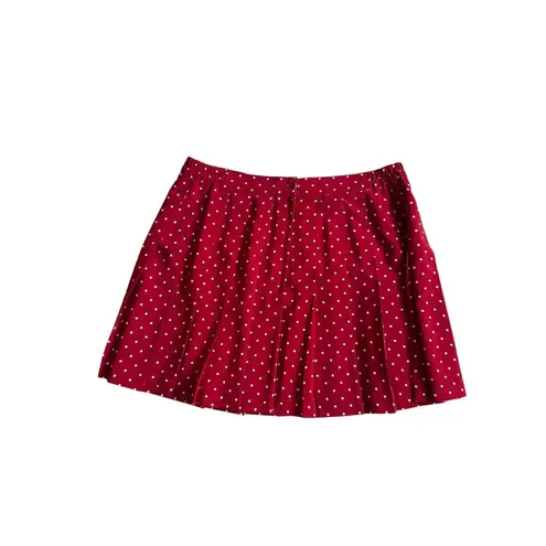 TAIL Vintage Red Polka Dot Pleated Tennis Skirt Size 16