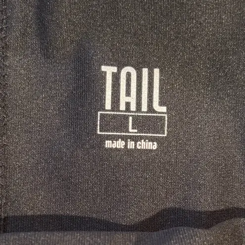 TAIL Doubles Multi Ruffle Tennis SPF 45+ protection Skirt/Skort in Black Sz L Size L