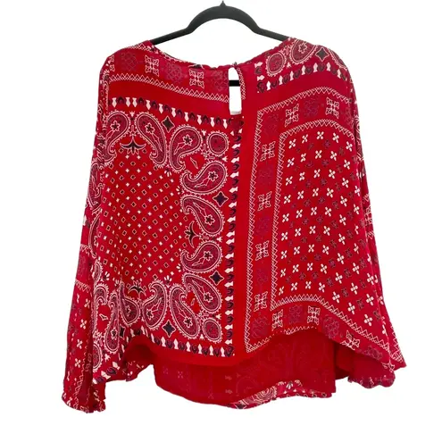 Muche & Muchette Women Red & White Bandana Print Long